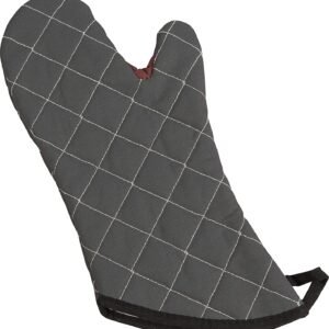 GLOVES, HEAT PROTECTIVE, OVEN MITT, SYNTHETIC FIBER, BROWN, 17 INCHES, MANUFACTURER: SAN JAMAR,
