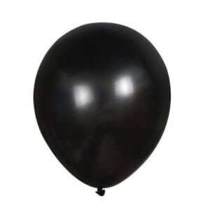 BALLOON, LATEX, ONYX BLACK, 11 INCHES